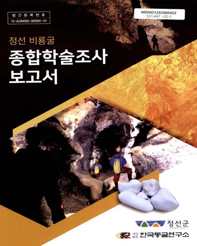 (정선 비룡굴) 종합학술조사 보고서 / [강원도] 정선군 ; 한국동굴연구소 [편]