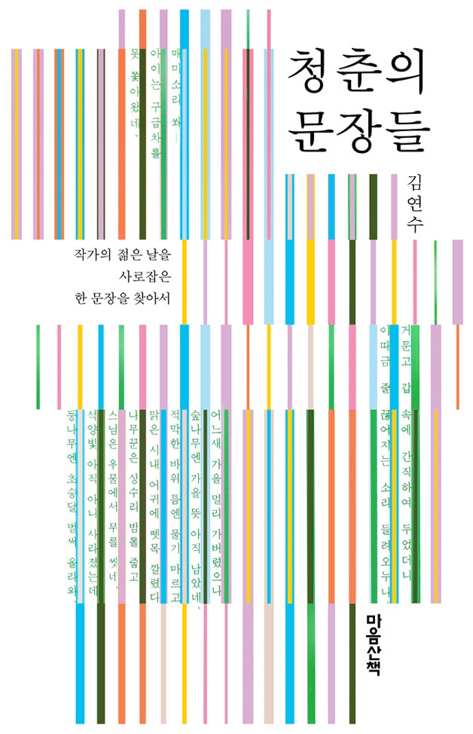 청춘의 문장들 : 작가의 젊은 날을 사로잡은 한 문장을 찾아서