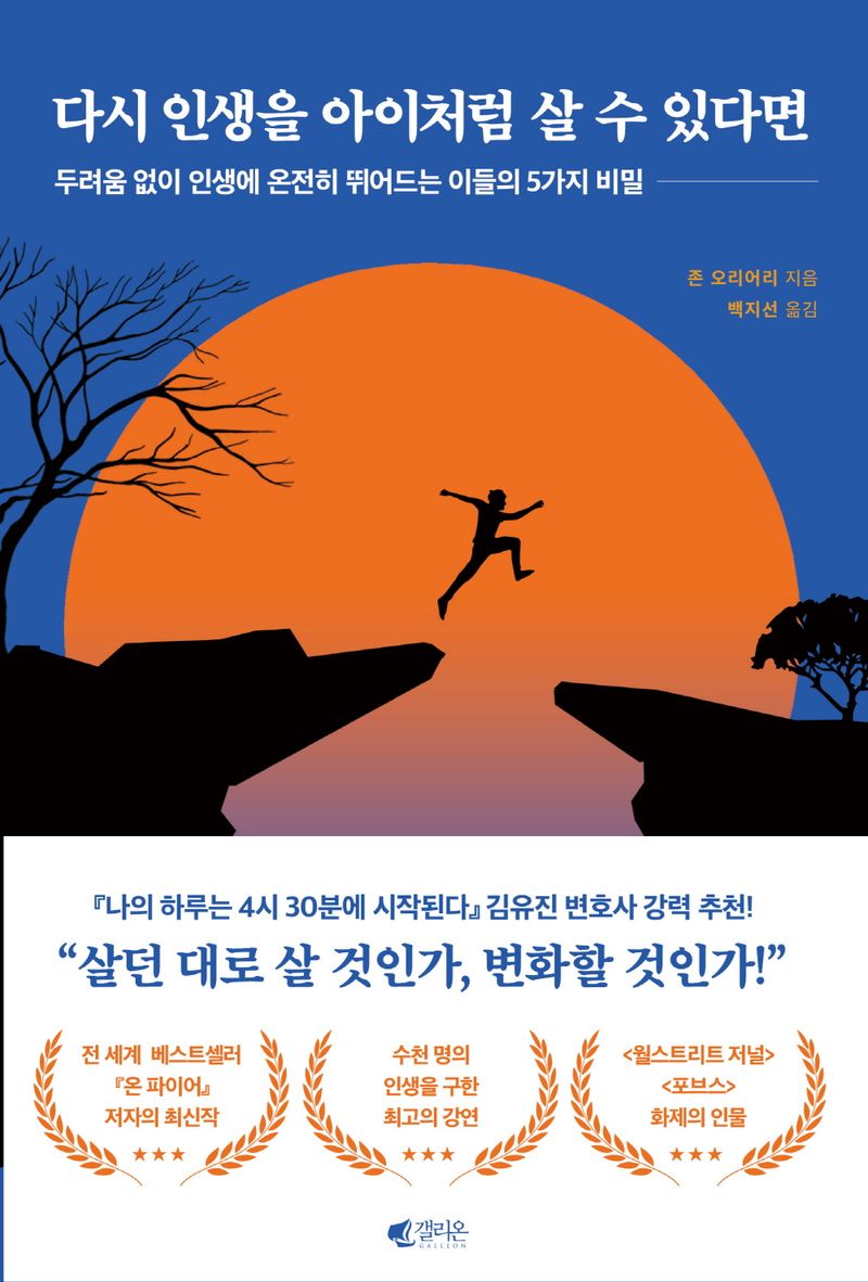 다시 인생을 아이처럼 살 수 있다면 : 두려움 없이 인생에 온전히 뛰어드는 이들의 5가지 비밀
