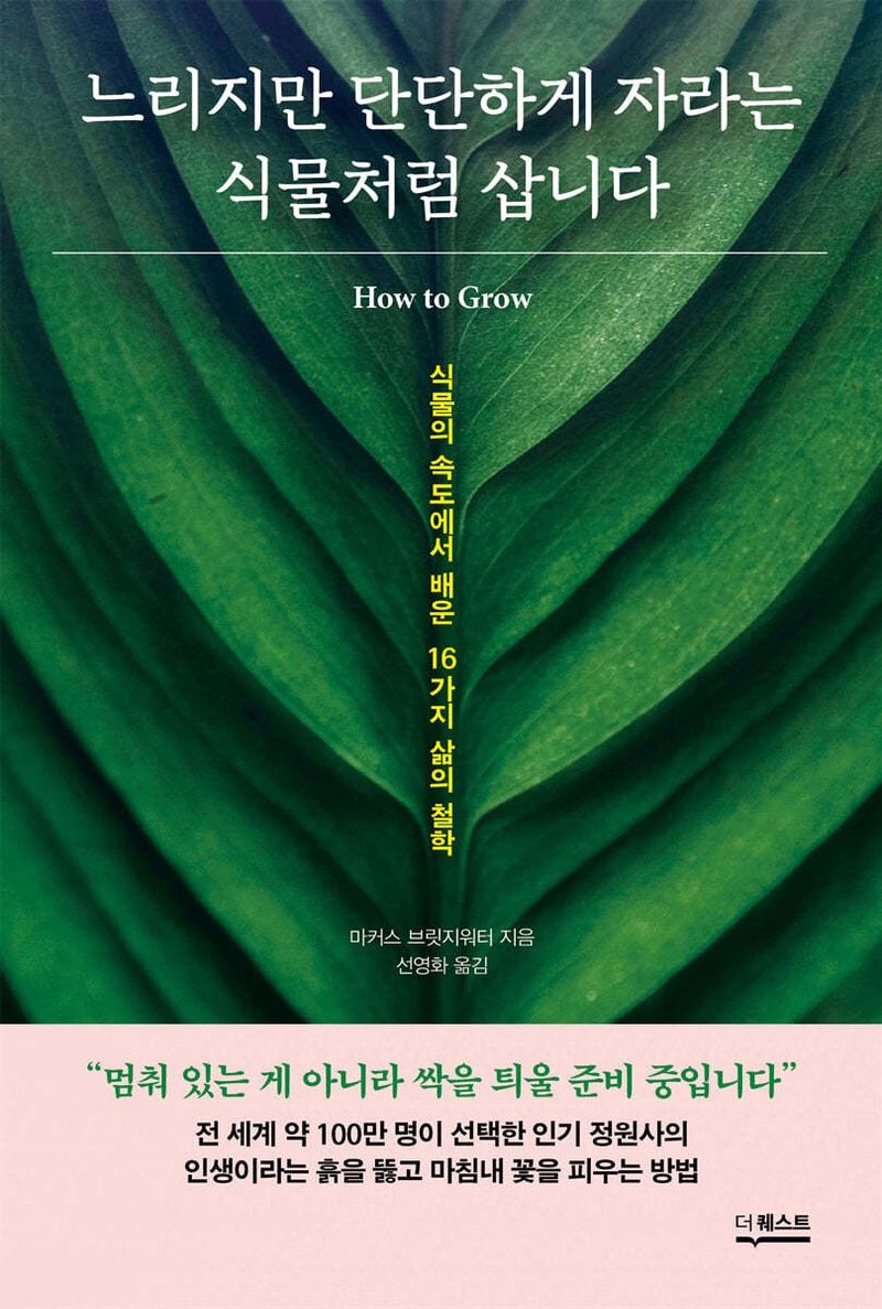 느리지만 단단하게 자라는 식물처럼 삽니다 : 식물의 속도에서 배운 16가지 삶의 철학
