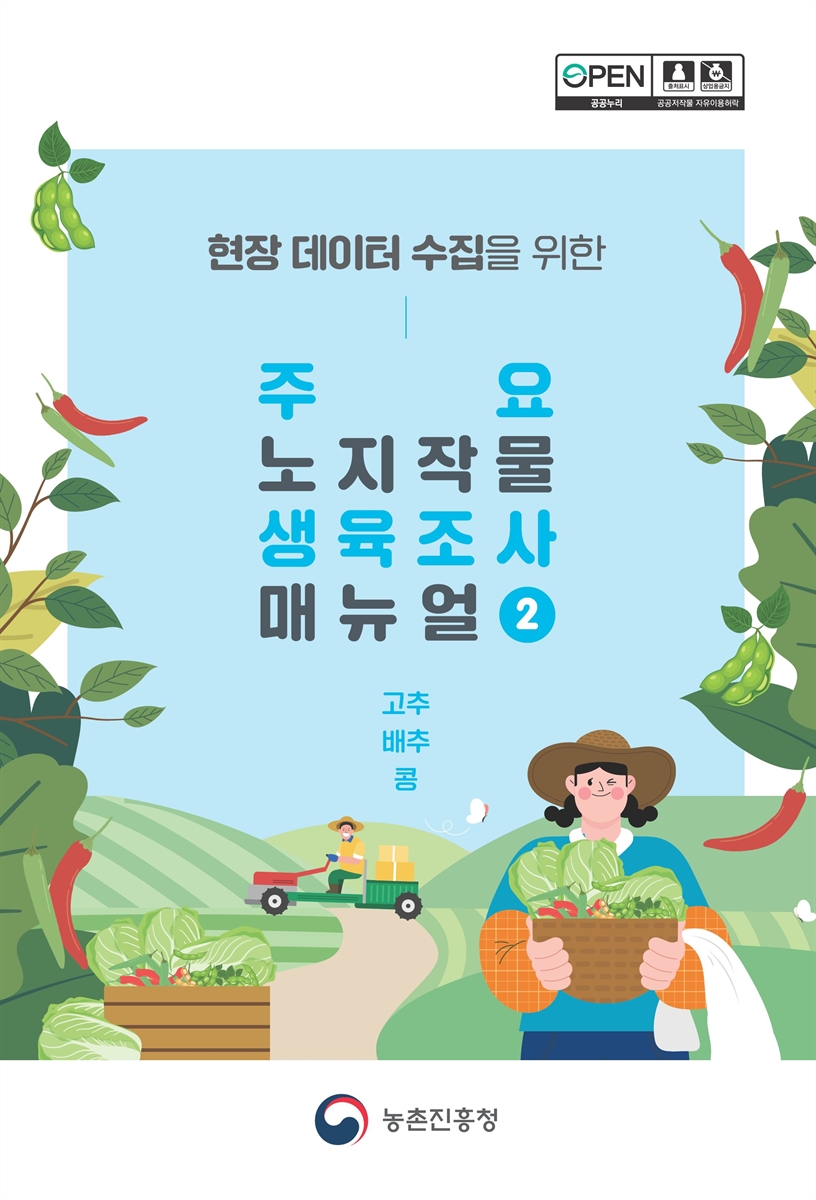 (현장 데이터 수집을 위한) 주요 노지작물 생육조사 매뉴얼. 2, 고추, 배추, 콩 [전자자료]