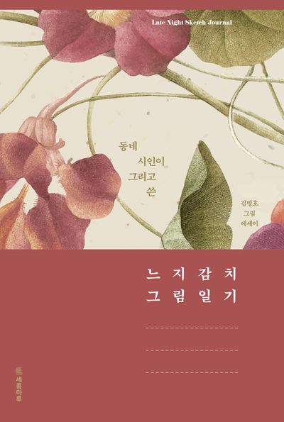 (동네 시인이 그리고 쓴) 느지감치 그림일기 = Late night sketch journal : 김병호 그림 에세이