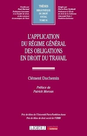 L'application du régime général des obligations en droit du travail