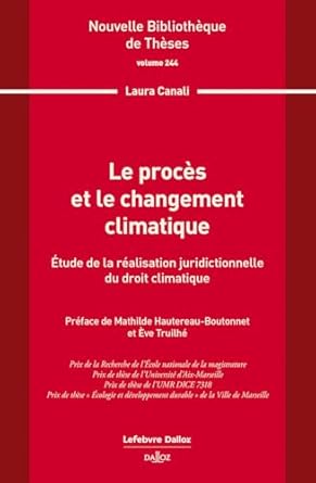 Le procès et le changement climatique : étude de la réalisation juridictionnelle du droit climatique
