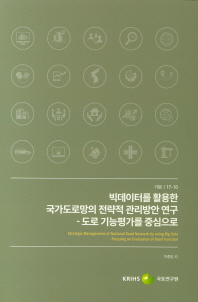 빅데이터를 활용한 국가도로망의 전략적 관리방안 연구 : 도로 기능평가를 중심으로 = Strategic management of national road network by using big data : focusing on evaluation of road function