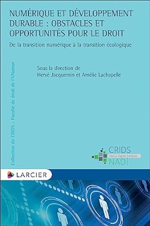 Numérique et développement durable : obstacles et opportunités pour le droit, de la transition numérique à la transition écologique